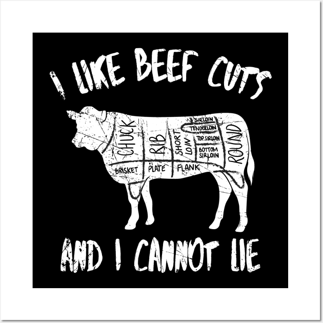 I like beef cuts and I cannot lie Wall Art by captainmood
